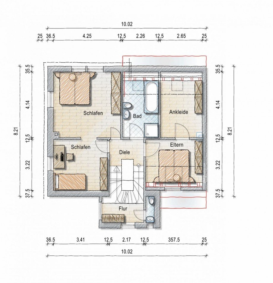 Obergeschoss Einfamilienhaus Alzey