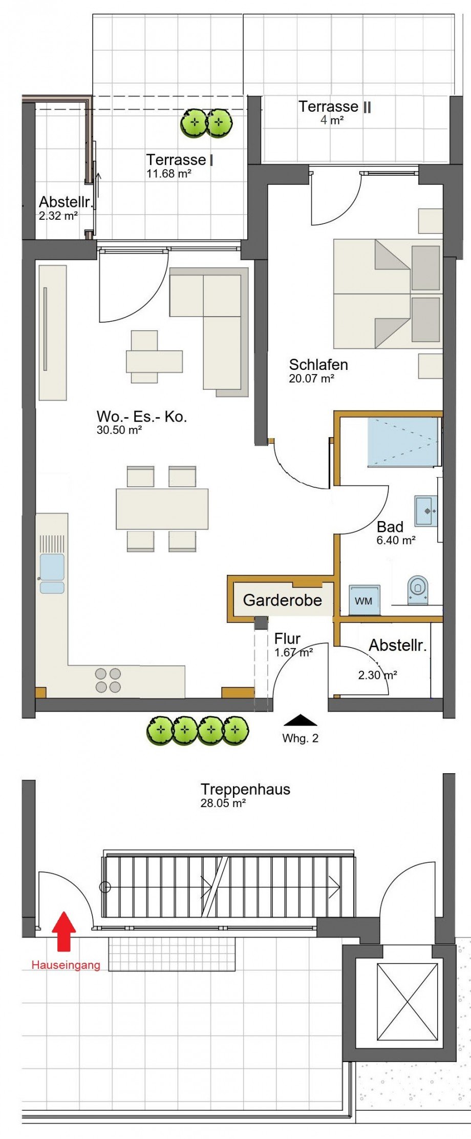 Grundriss Expos� Wohnung Alzey