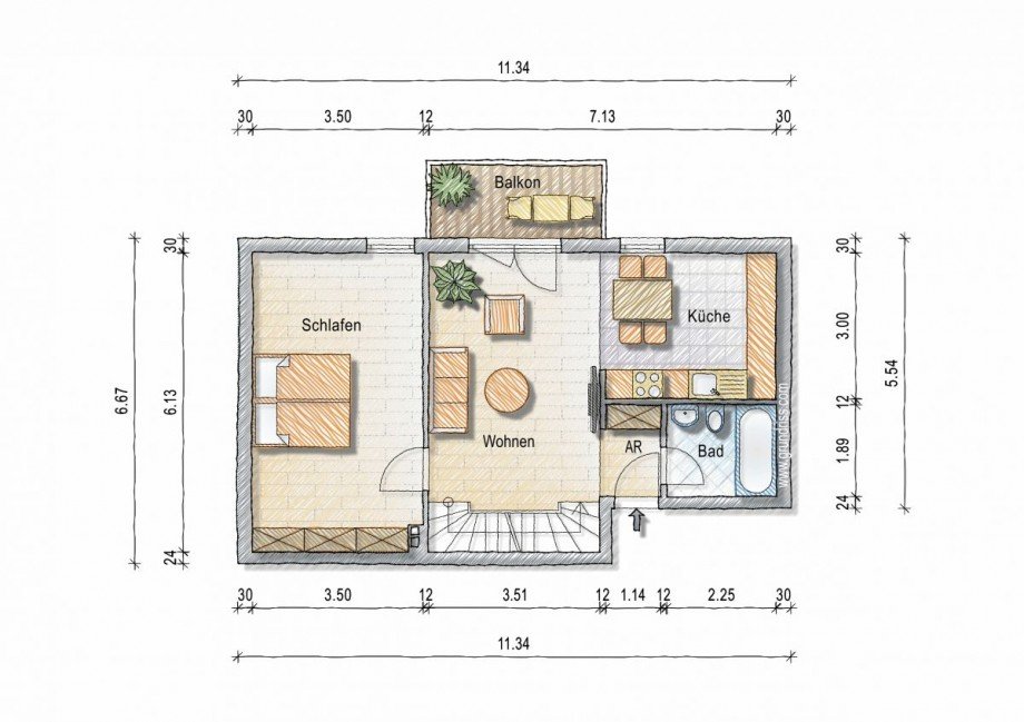 2. Obergeschoss Maisonettewohnung Alzey