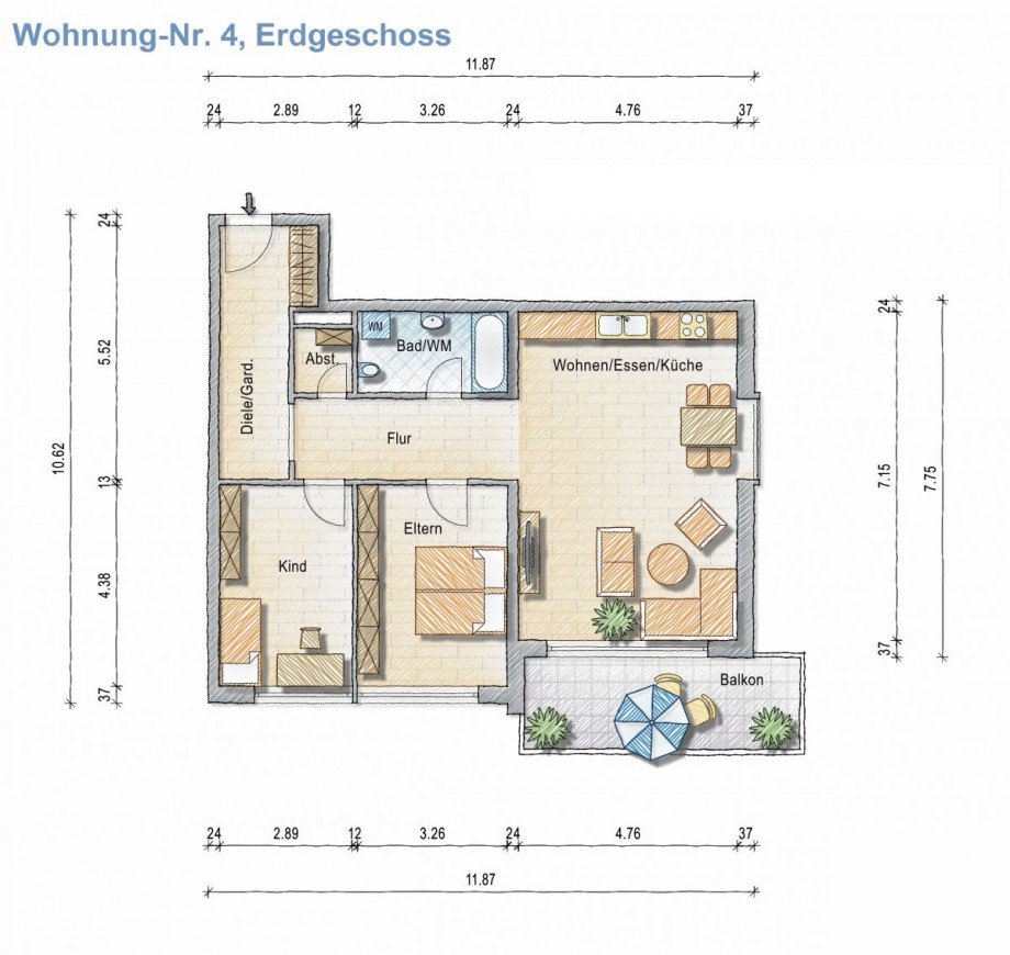 WHG 04 im EG Erdgeschosswohnung Alzey