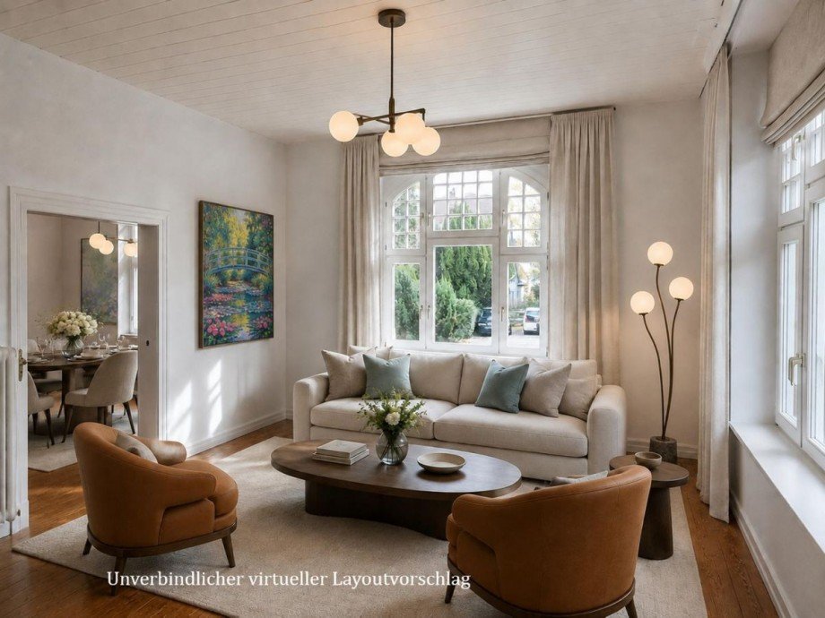 Wohnzimmer, EG Villa Alzey