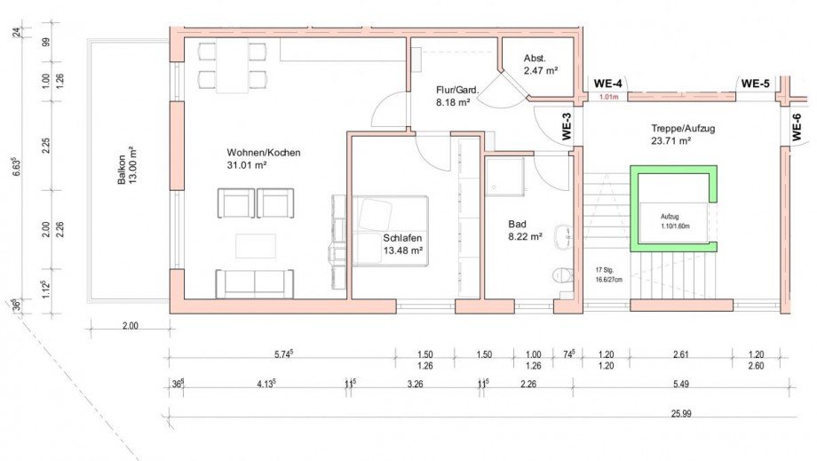 Obergeschoss, WHG 03 Wohnung Alzey