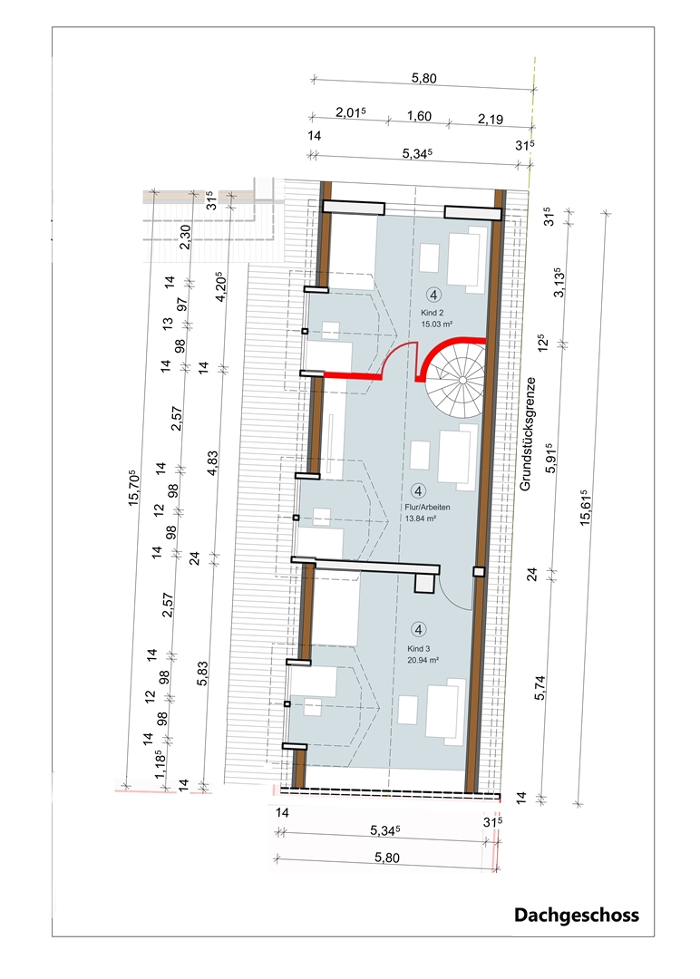 Dachgeschoss Haus Erbes-B�desheim