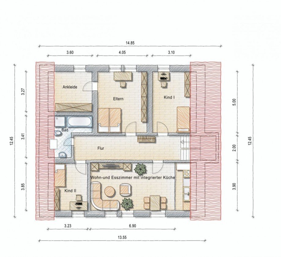 Dachgeschoss Zweifamilienhaus Alzey