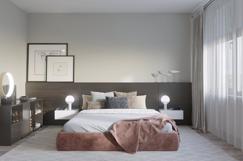 Musterbild-Schlafzimmer Doppelhaush�lfte Alzey