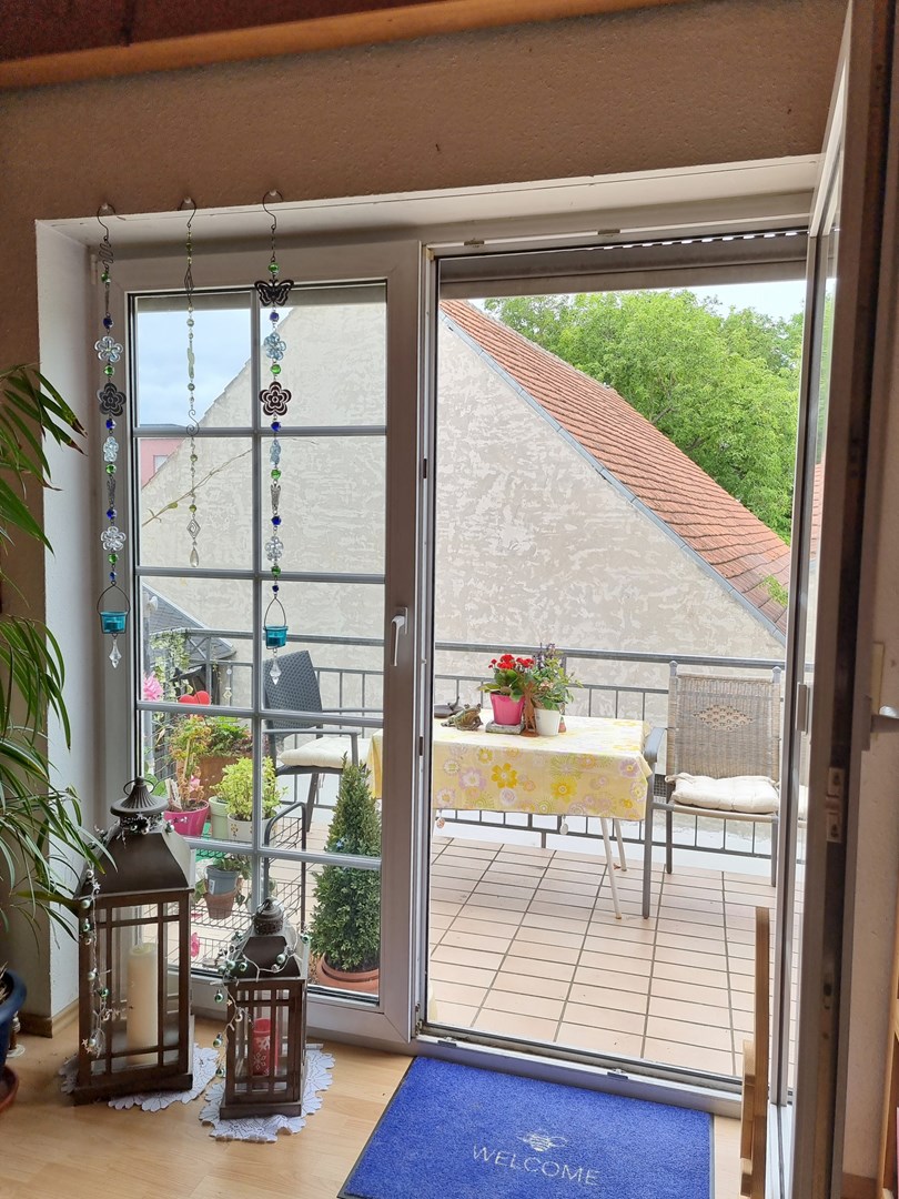 Zugang zum Balkon Maisonettewohnung Alzey