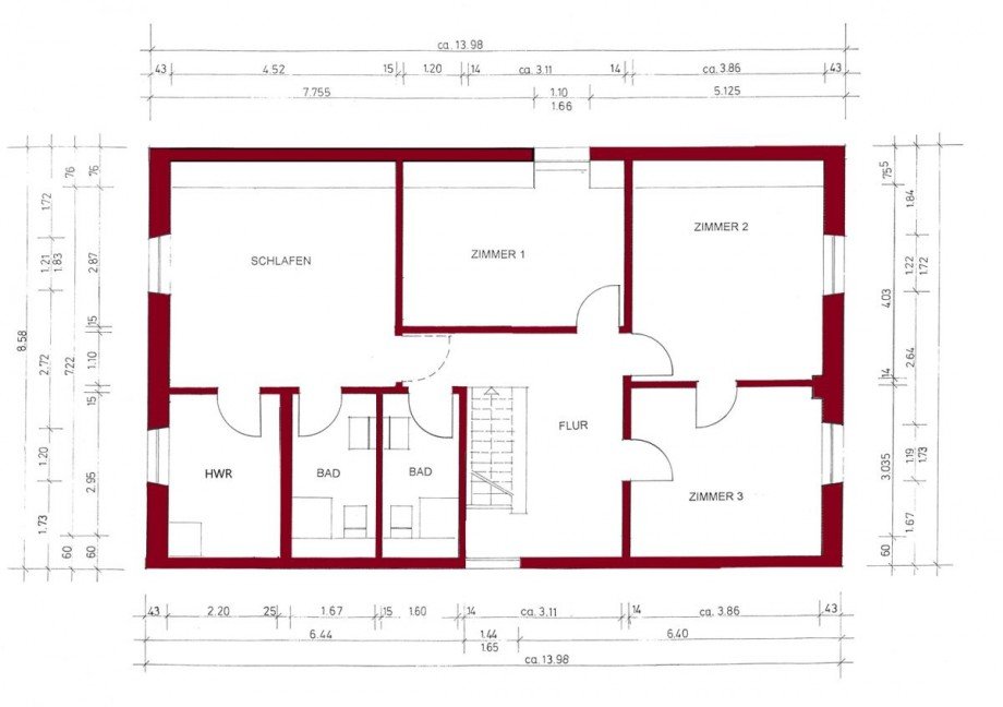Obergeschoss Einfamilienhaus Alzey