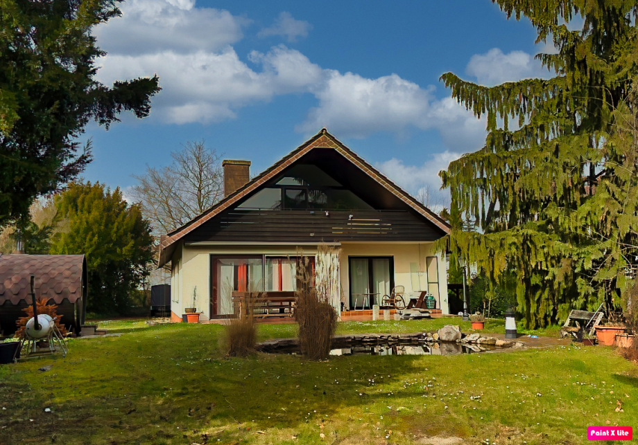 Hausansicht-Gartenseite Einfamilienhaus Alzey
