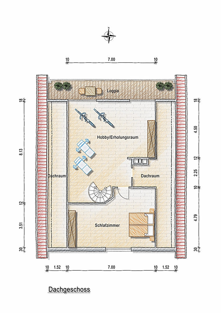 Dachgeschoss Einfamilienhaus Alzey