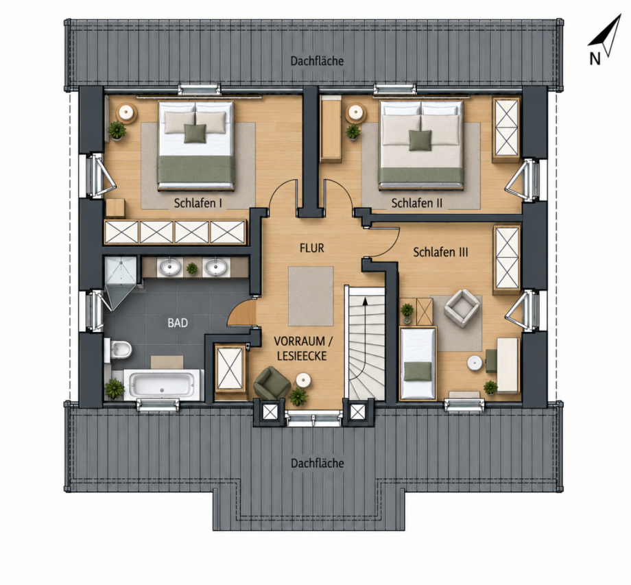 Dachgeschoss Einfamilienhaus Alzey