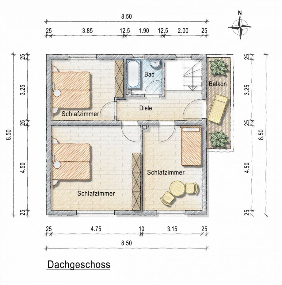 Obergeschoss Haus Bermersheim