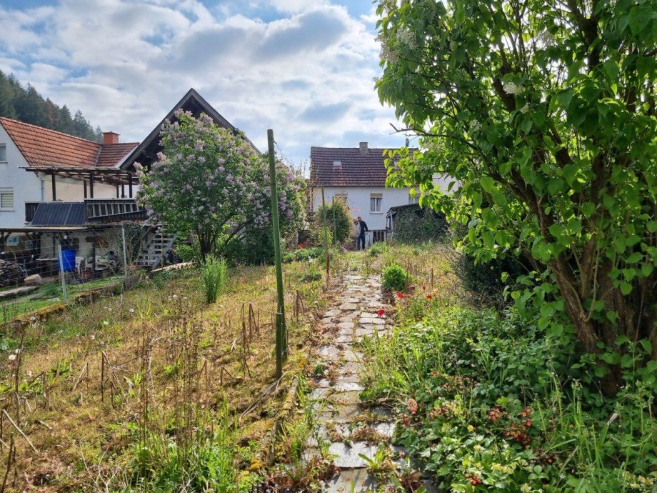 Haus Gartenseite Einfamilienhaus Oberwiesen