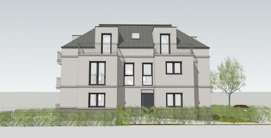 S�d Ansicht Dachgeschosswohnung Alzey