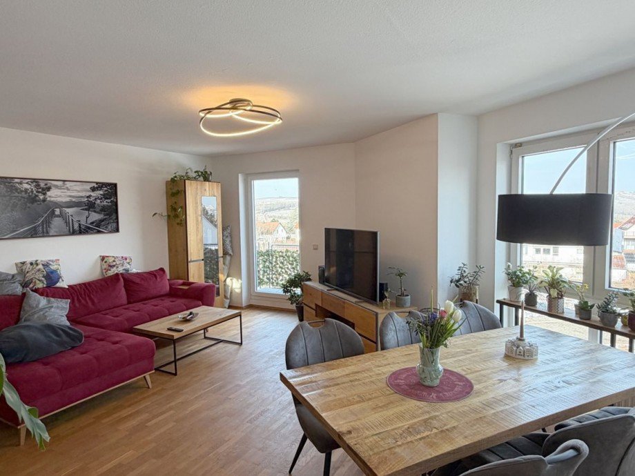 Wohn und Esszimmer Maisonettewohnung Alzey