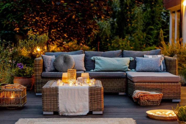 Terrasse Doppelhaush�lfte Alzey