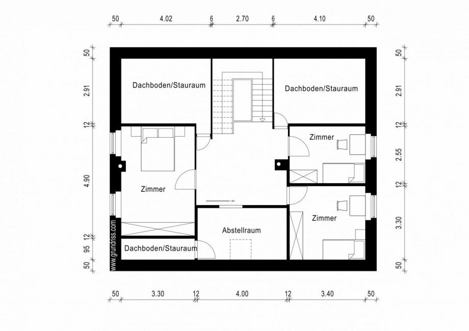 Wohnhaus I, Dachgeschoss Haus Erbes-B�desheim