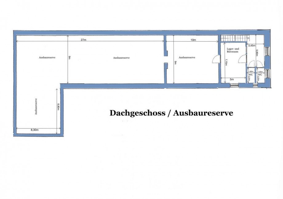 Grundriss Dachgeschoss kl Lager Armsheim
