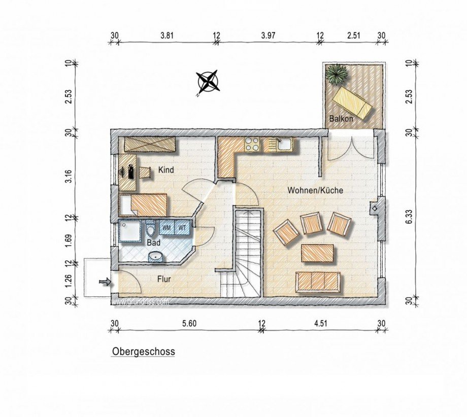 Erdgeschoss Maisonettewohnung Alzey