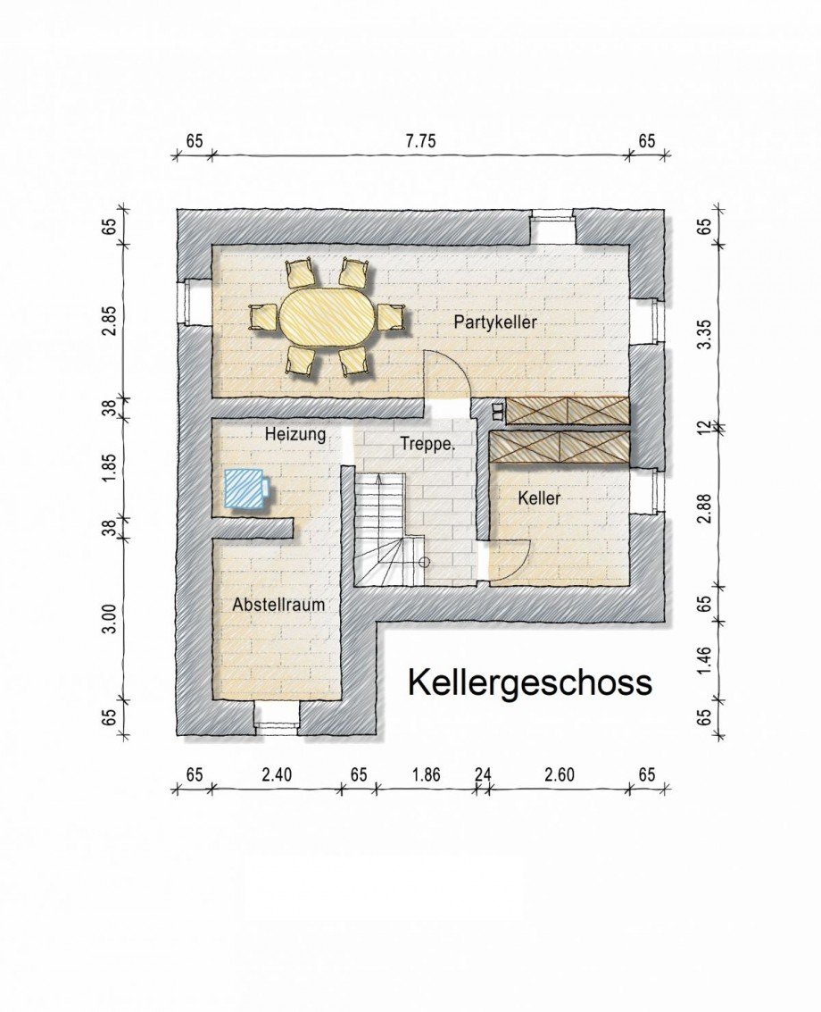 Kellergeschoss Einfamilienhaus Alzey-Weinheim
