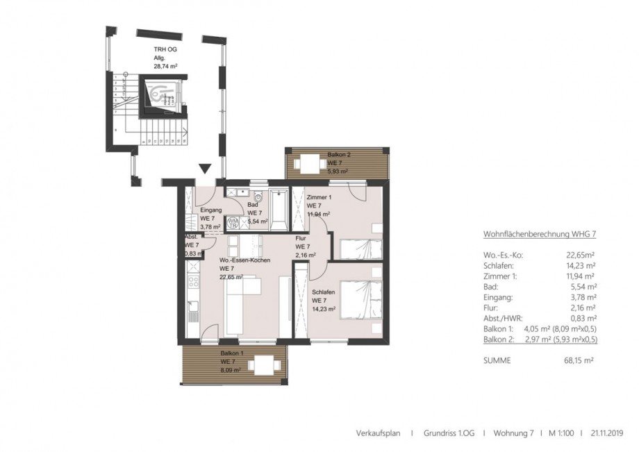 Verkaufsplan WHG 7 Wohnung Alzey