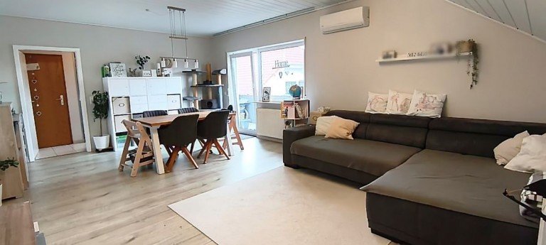 Wohnzimmer Mauchenheim Etagenwohnung Dachgeschoss-Etagenwohnung mit freiem Blick auf die Sterne!