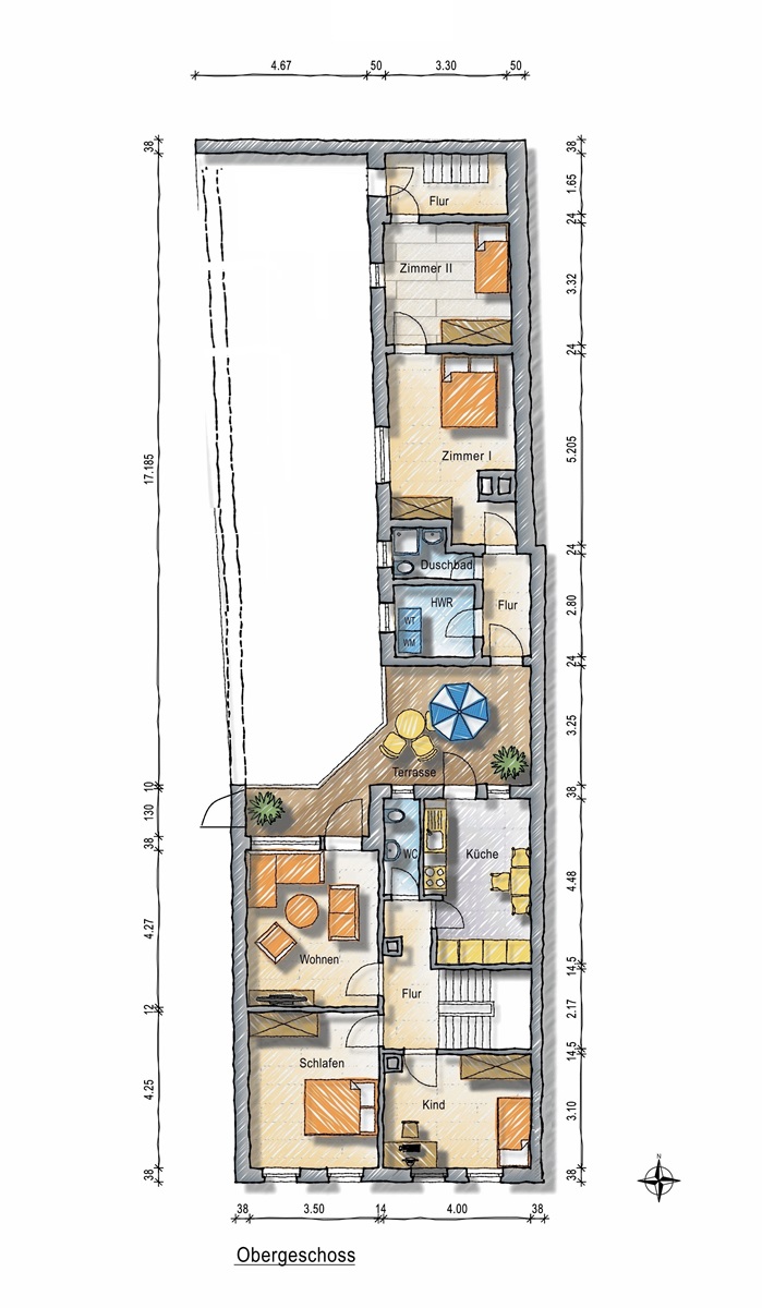 Obergeschoss Einfamilienhaus Nieder-Wiesen