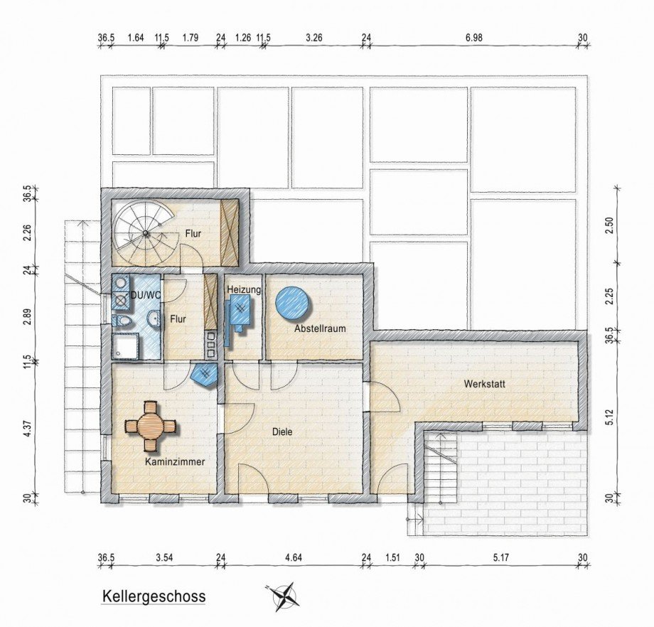 Kellergeschoss Haus Alzey
