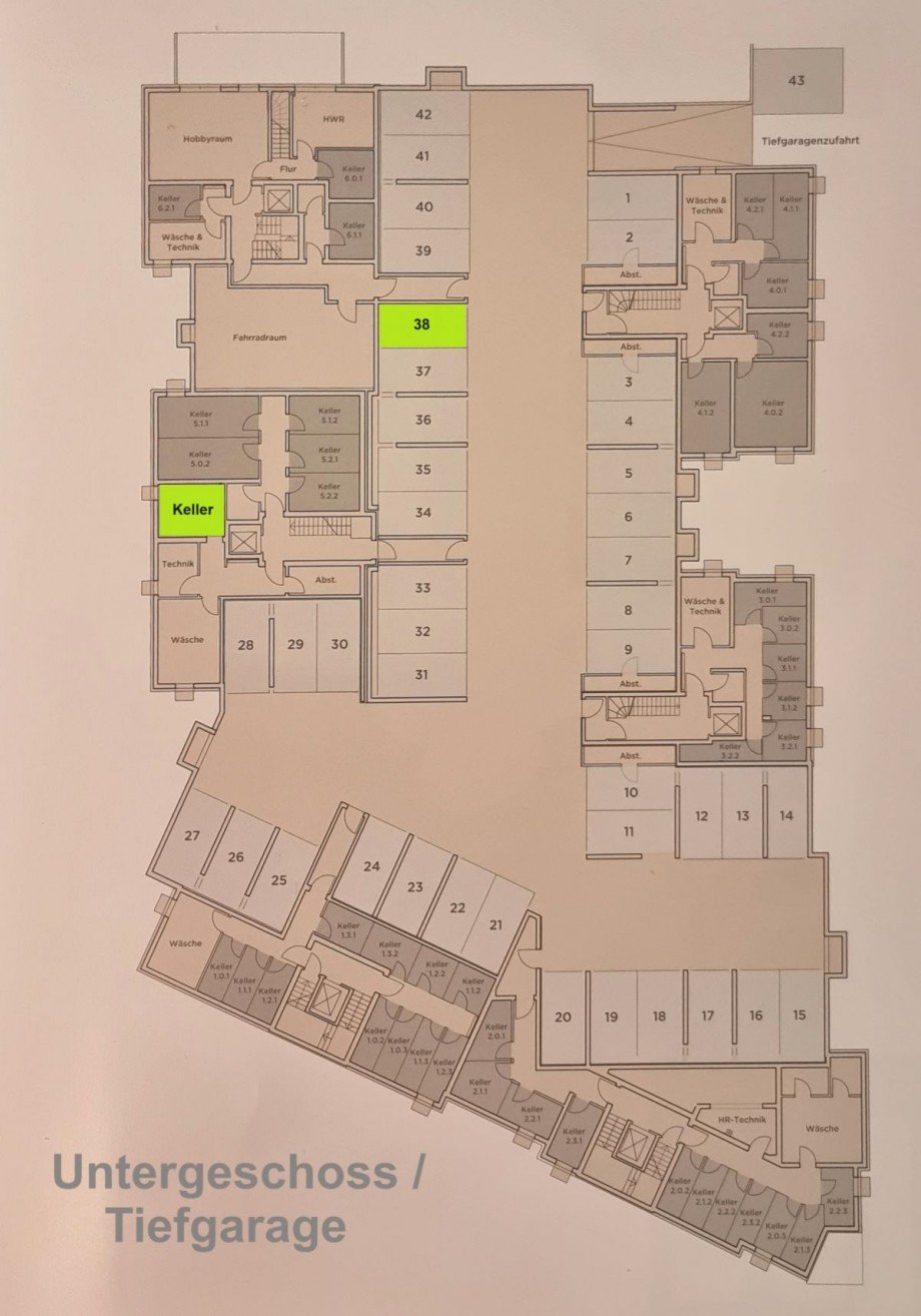 Kellergeschoss Erdgeschosswohnung Wiesbaden-Biebrich