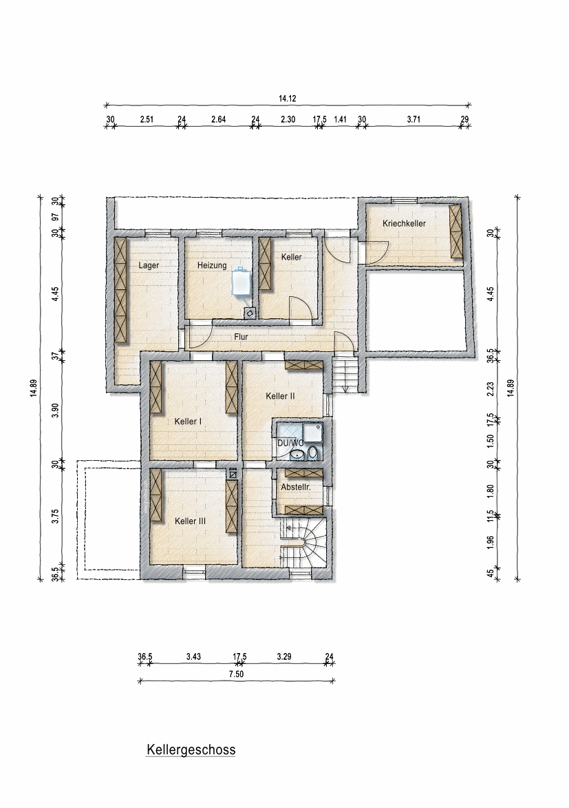 Grundriss Keller Haus Bolanden