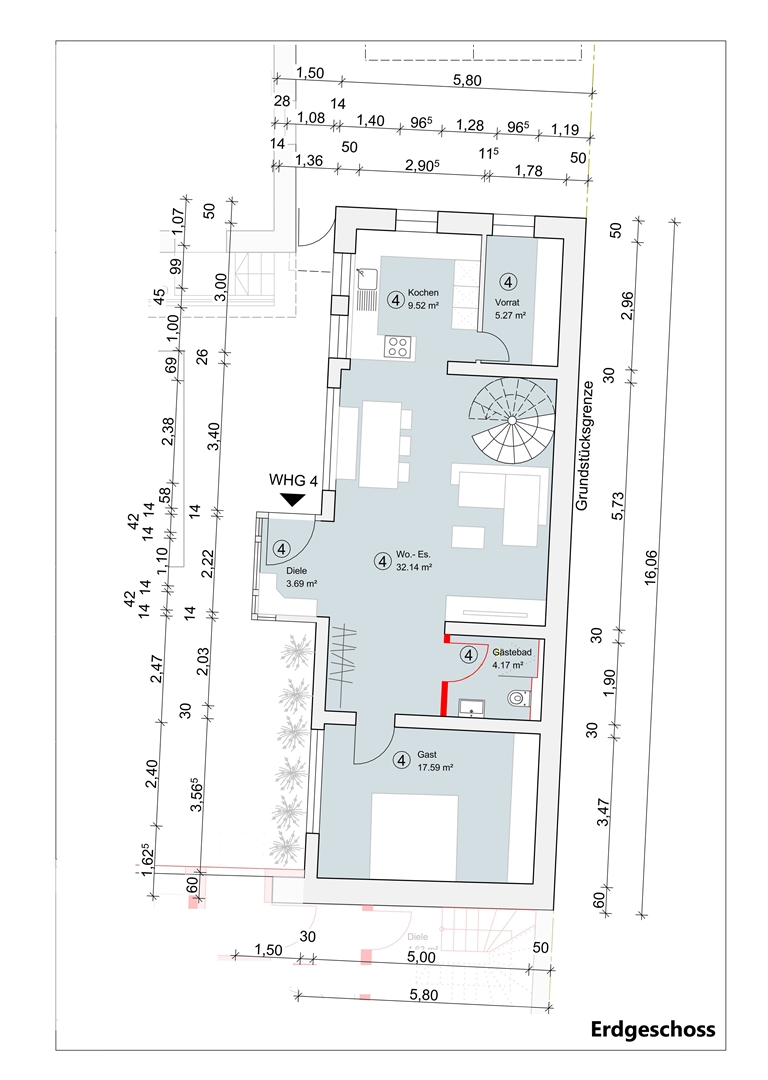 Erdgeschoss Haus Erbes-B�desheim