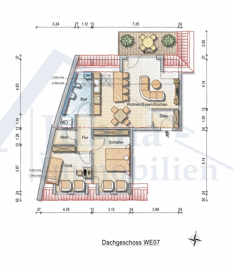 WHG-Nr. 07 Dachgeschosswohnung Gau-Odernheim