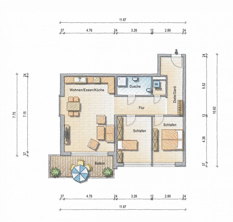 WHG 05 im EG Erdgeschosswohnung Alzey