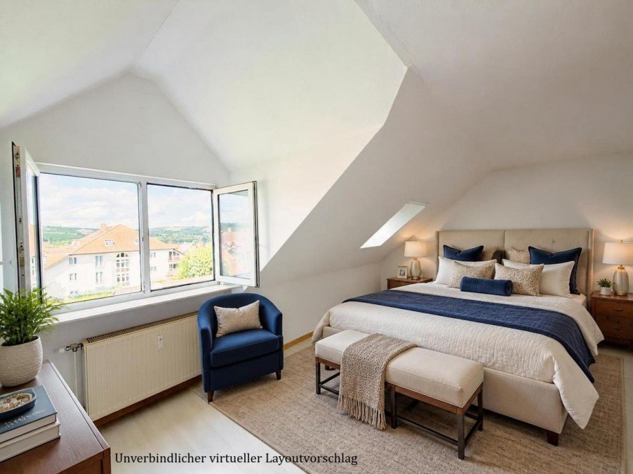 Schlafzimmer Dachgeschosswohnung Alzey