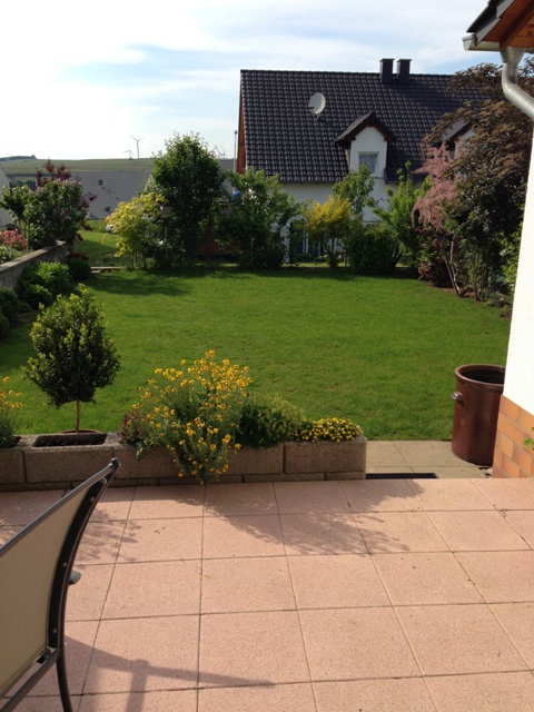 Terrasse Garten Doppelhaush�lfte Alzey