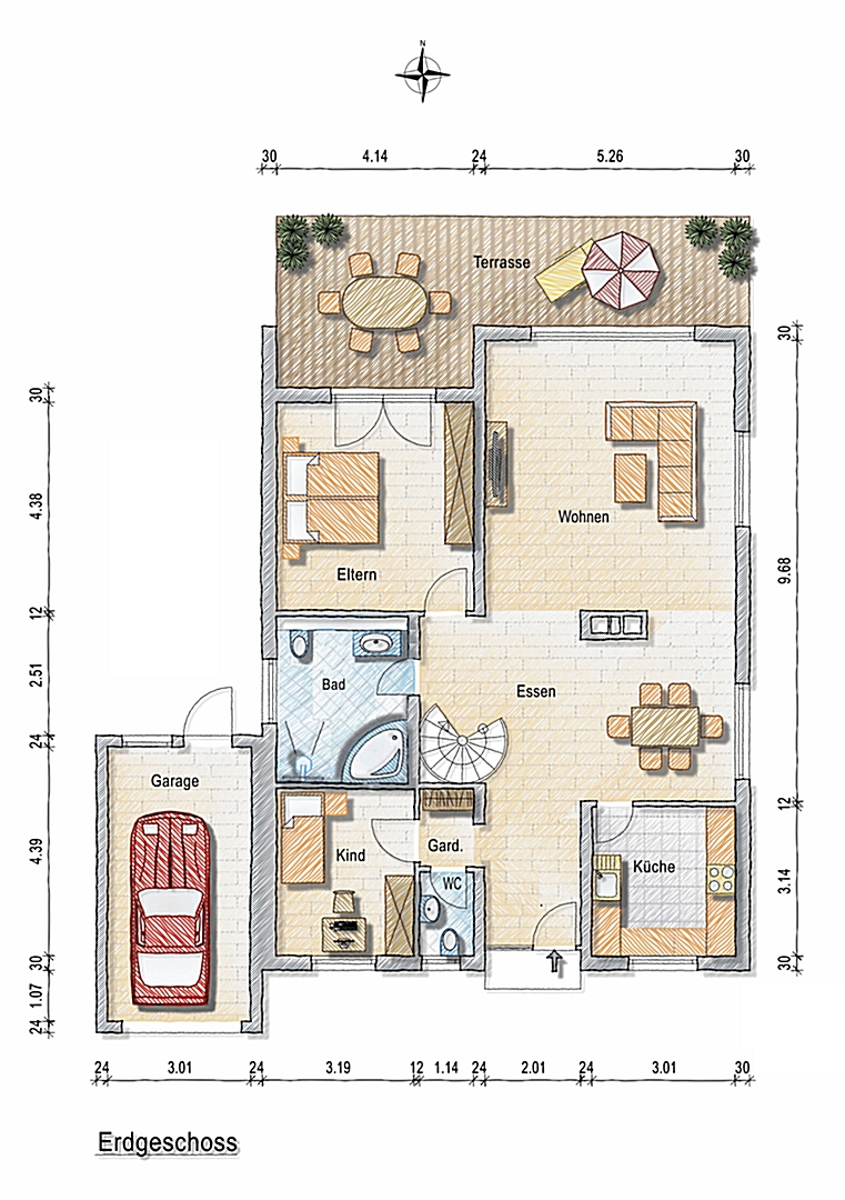 Erdgeschoss Einfamilienhaus Alzey
