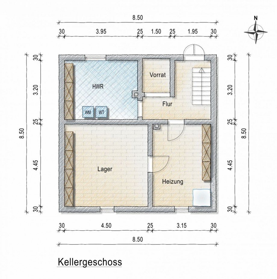 Kellergeschoss Haus Bermersheim