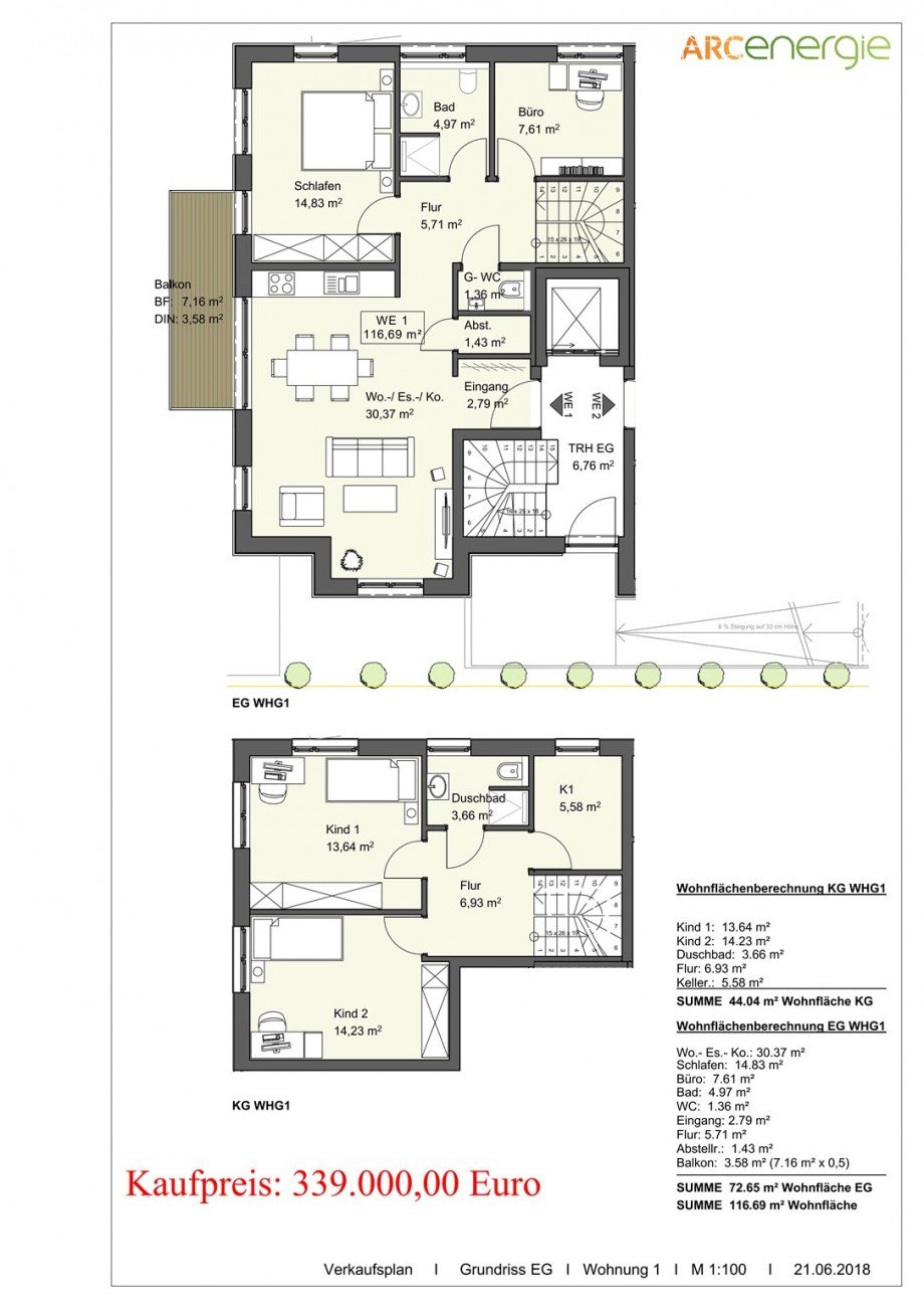 WHG 01 EG + UG Erdgeschosswohnung Alzey