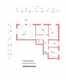EG WHG 03 Mitten in der Stadt und doch im Gr�nen! 4-Zimmer-Wohnung in absolut bevorzugter Stadtlage!