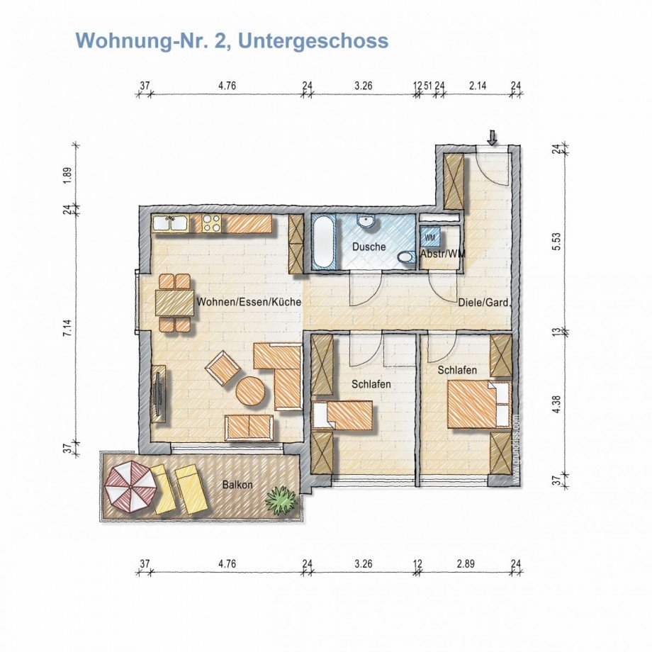 WHG 02 im UG Souterrainwohnung Alzey