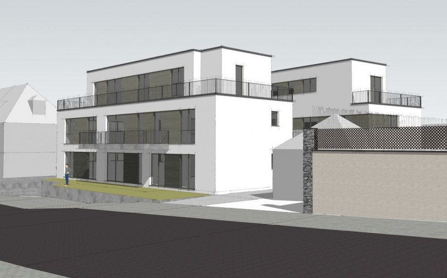 S�d Ost Ansicht Erdgeschosswohnung Alzey