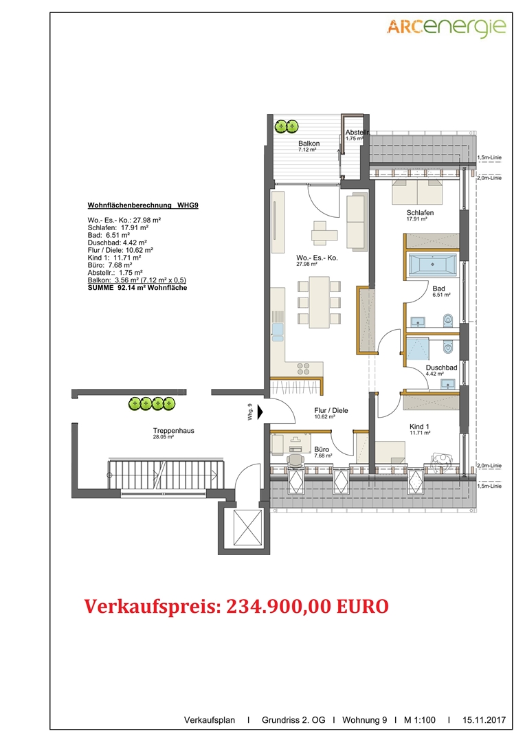 Whg. Nr. 9, rechts Wohnung Alzey