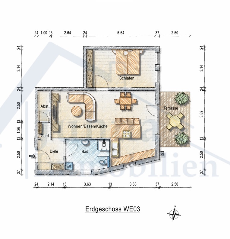 WHG-Nr. 03 Erdgeschosswohnung Gau-Odernheim