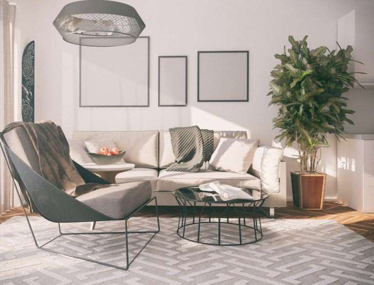 Wohnzimmer - Musterbild Gau-Odernheim Dachgeschosswohnung Perfekt f�r Ihre kleine Familie - gro�z�gige 3-Zimmer-Wohnung mit gro�em Wohn- und Kochbereich!