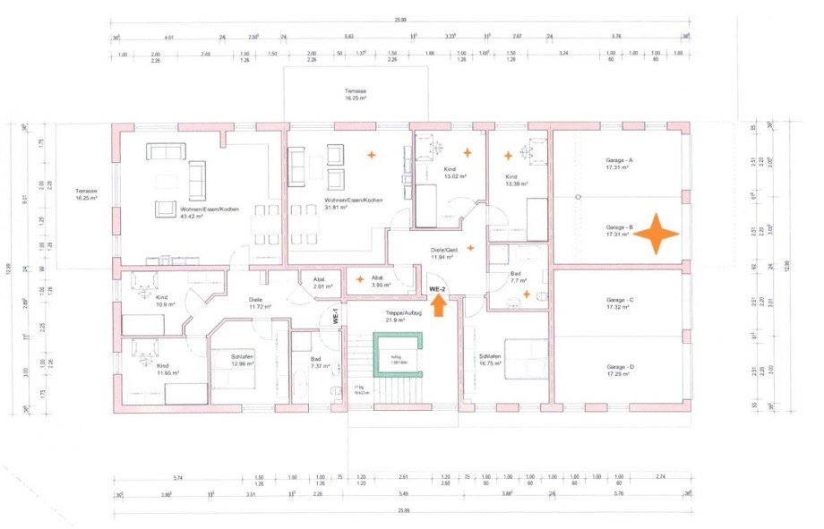 Haus A, 4 Zi. ETW, EG Erdgeschosswohnung 